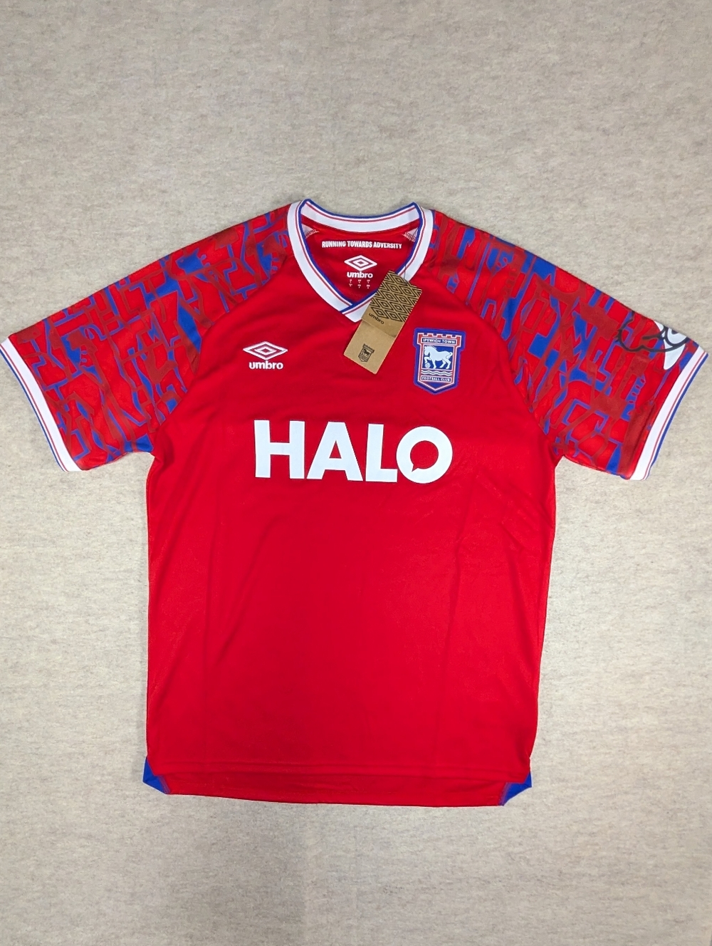 NEW* Umbro '25-'26 Ipswich Town Away Men's Shirt HALO Soccer Futbol Jersey Sz L